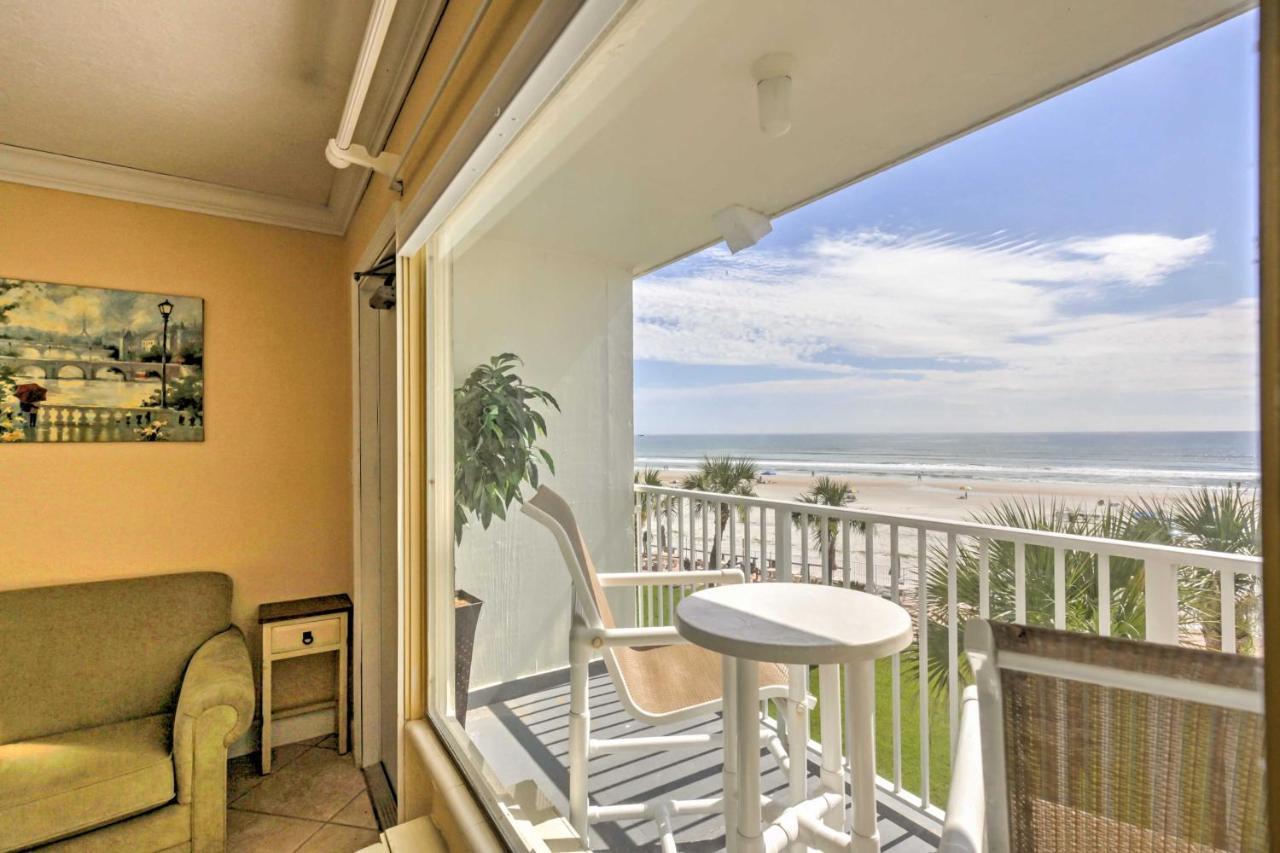 Daytona Beach Studio With Oceanfront Balcony And Pool! Екстер'єр фото