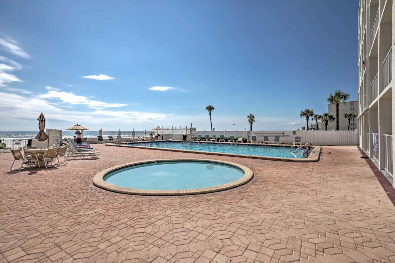 Daytona Beach Studio With Oceanfront Balcony And Pool! Екстер'єр фото